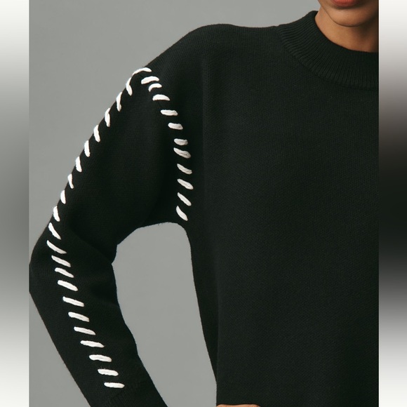 Anthropologie Black Long Sleeve Dress - Picture 4 of 5